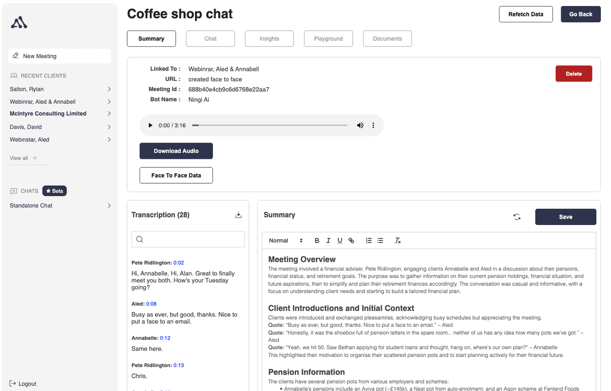 Meeting Intelligence