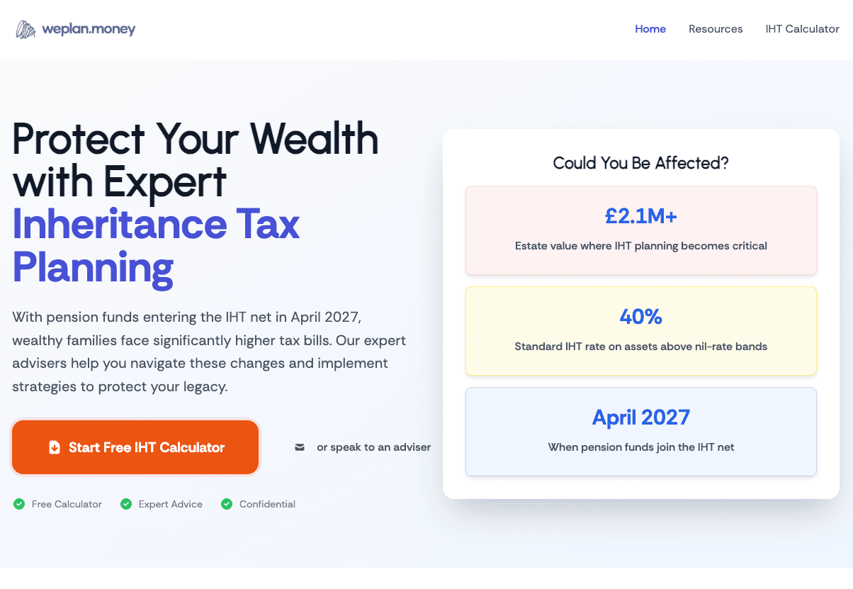 IHT Calculator Microsite