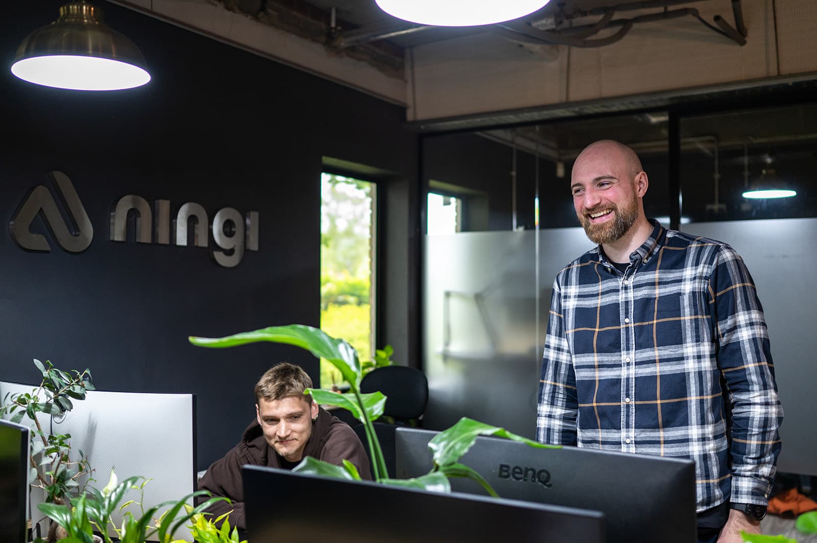 Alex and Will at Ningi