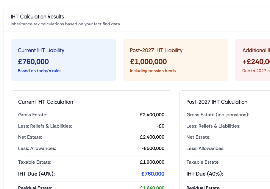 IHT Calculator Microsite