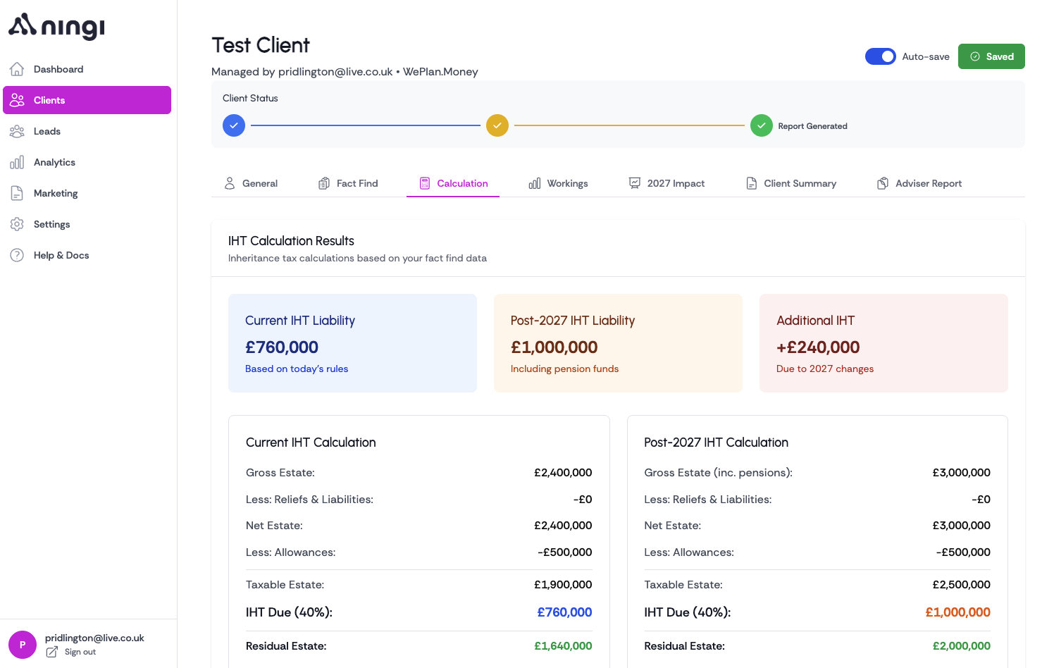 👥 Client Management Pipeline